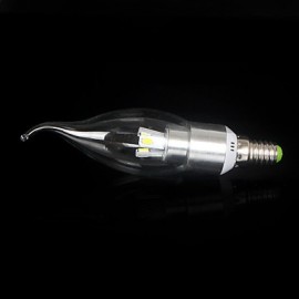 5W E14 450-500LM 6000-6500K Cool White Color LED Candle Style Candle Bulb (85-265V)