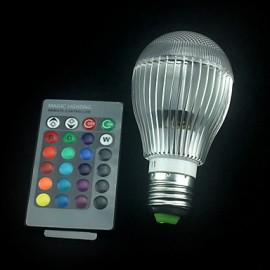 1PCS 10W E27 RGB LED Bulb Light AC85-265V Remote Control Lamp