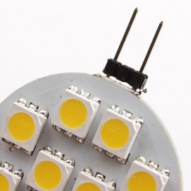 1.5W G4 LED Spotlight 10 SMD 5050 90 lm Warm White DC 12 V