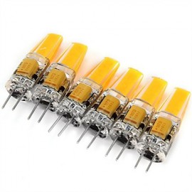 6 pcs G4 3W COB 180 lm Warm White / Cool White Decorative LED Bi-pin Lights DC 12 / AC 12 V