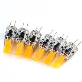 6 pcs G4 3W COB 180 lm Warm White / Cool White Decorative LED Bi-pin Lights DC 12 / AC 12 V