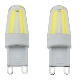 2PCS G9 4LED COB 3W 300-350LM Warm White/Cool White/Natural White Dimmable / Decorative