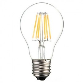 A60 6W E27 600LM 360 Degree Warm/Cool White Color Edison Filament Light LED Filament Lamp (AC85-265V)