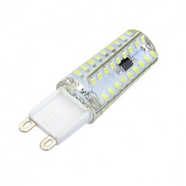 G9 Dimmable Silicone 7W 700lm 3500K/6500k 72x SMD 3014 LED Warm/Cool White Light Bulb Lamp (AC220-240V)