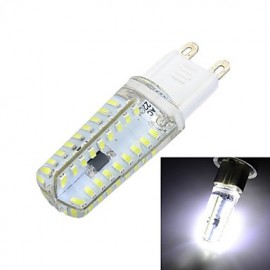 G9 Dimmable Silicone 7W 700lm 3500K/6500k 72x SMD 3014 LED Warm/Cool White Light Bulb Lamp (AC220-240V)