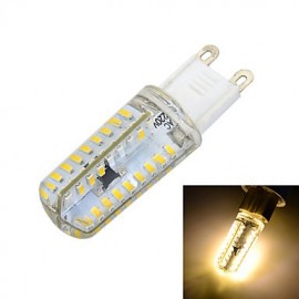 G9 Dimmable Silicone 7W 700lm 3500K/6500k 72x SMD 3014 LED Warm/Cool White Light Bulb Lamp (AC220-240V)