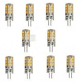 3W G4 LED Bi-pin Lights 24 SMD 2835 180 lm Warm White / Cool White DC 12 V 10 pcs