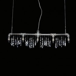 North American-Style Creative 5 Light Chandeliert In Pipe Design