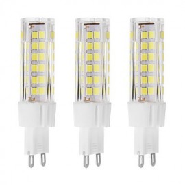 7W G9 LED Bi-pin Light 75 SMD 2835 650 lm Warm White / Cool White Decorative AC 220-240 V 3 pcs