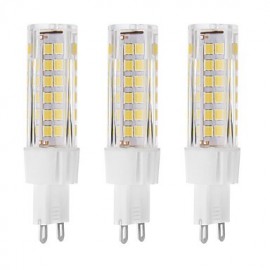7W G9 LED Bi-pin Light 75 SMD 2835 650 lm Warm White / Cool White Decorative AC 220-240 V 3 pcs