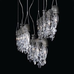 North American-Style Creative 5 Light Chandeliert In Pipe Design