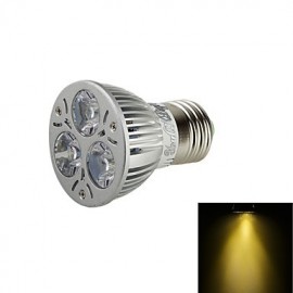 E27 200lm 3000K 3-LED Warm White Light Spotlight - Silver (AC100-240/110-130V/220-240V/85-265V)