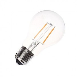 A60 2W E27 250LM 360 Degree Warm/Cool White Color Edison Filament Light LED Filament Lamp (AC220V)
