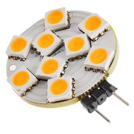 G4 1.5W 9x5050SMD 90-120LM 2800-3200K Warm White Light LED Spot Bulb (12V)