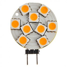 G4 1.5W 9x5050SMD 90-120LM 2800-3200K Warm White Light LED Spot Bulb (12V)