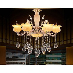 Jade Crystal Pendant lamp Villa Hotel