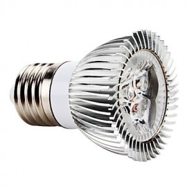 3W E26/E27 LED Spotlight MR16 3 High Power LED 270 lm Red AC 85-265 V