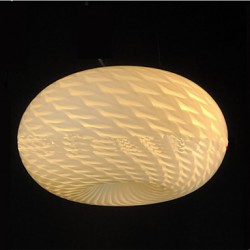 Modern Minimalist Carved milky White Chandelier lamp