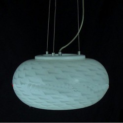 Modern Minimalist Carved milky White Chandelier lamp