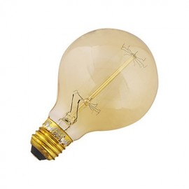 E27 40W 400lm 3000K Warm White Round Tungsten Edison Filament Bulb Lamp (AC 220V)