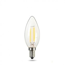 E14 220-240V 2W 150-220Lm 2700k Warm White C35 Pull Tail Tip Bulb Led Candle Lamp Edison Retro