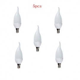5pcs 3W E14 10XSMD2835 250LM LED Candle Lights LED Light Bulbs(220V)