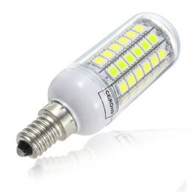 69LED E14 LED Corn Lights 10W SMD 5730 Warm / Cool White Chandelier Light Bulb Lamp(AC220-240V)