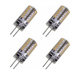 4 x G4 GZ4 MR11 MR16 3W 48x3014SMD 280LM Warm White/Cool White 3500K 6500K Waterproof LED Corn Bulbs AC/DC12-16V