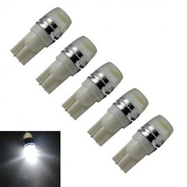 5pcs T10 1.5W 90LM 6000-6500K Cool White Side Maker Lamp LED Car Light (DC 12V)