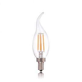 C35L 4W E14 360LM Edison Glass Candle Lights Lighting LED Filament Light Bulb(AC220-240V)