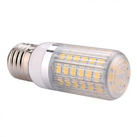 E27 15W 60x5730SMD 1500LM 2800-3200K /6000-6500K Warm White/Cool White Light LED Corn Bulb with Striped Cover (AC110/220V)