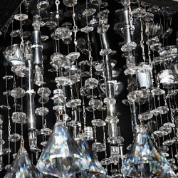 20w Traditional/Classic Crystal Chrome Metal Chandeliers Living Room / Dining Room