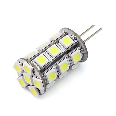 Dimmable G4 Led Bulb 24 SMD 5050 12V DC for Home Chandelier RV Cool/Warm White (1 Piece)