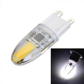 G9 Dimmable Silicone 3W 300lm 3500K/6500k 1x1505 LED Warm/Cool White Light Bulb Lamp (AC220-240V)