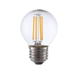 3.5W E26 LED Filament Bulbs G16.5 4 COB 350 lm Warm White Dimmable 120V 6 pcs