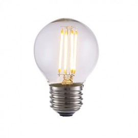 3.5W E26 LED Filament Bulbs G16.5 4 COB 350 lm Warm White Dimmable 120V 6 pcs