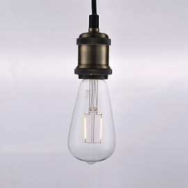 2W E26 LED Filament Bulbs ST21 2 COB 220 lm Warm White Dimmable / Decorative AC 110-130 V 6 pcs