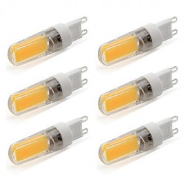 4W LED G9 Bi Pin Crystal Bulb High Light COB SMD 360 Beam Angle 220V - 240V AC (6 Pieces)