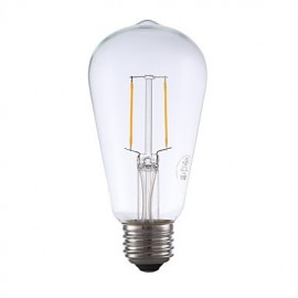 2W E26 LED Filament Bulbs ST19 2 COB 220 lm Warm White Dimmable / Decorative AC 110-130 V 6 pcs