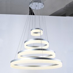 Acrylic Chandeliers LED Ring Pendant Light Lamp Lighting Fixtures with Dining room Bedroom AC100 to 240v CE FCC UL