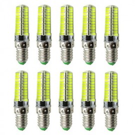 AC 220V E14 LED Lamp Dimmable Silicone Corn Bulb 80 SMD 5730 Replace Halogen Lamp Chandelier Crystal Light (10 Pcs)