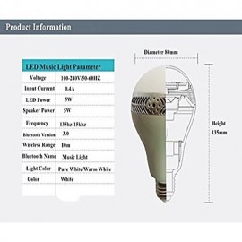 Old Shark LED Bluetooth Music Light Speaker Dimmable LED Lights for Smart Phones/Ipad with APP/Remote Control