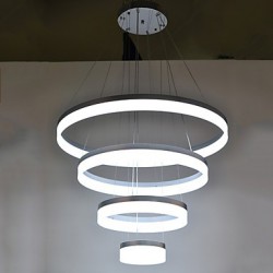 Acrylic Chandeliers LED Ring Pendant Light Lamp Lighting Fixtures with Dining room Bedroom AC100 to 240v CE FCC UL