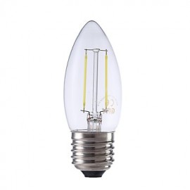 2W E27 LED Filament Bulbs B35 2 COB 250 lm Warm White / Cool White AC 220-240 V 6 pcs