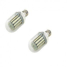 2PCS E27 6W 500lm 3500K 90-3528 SMD LED Warm White Corn Lamp (AC 110~130V)/(AC220-240)