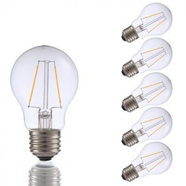 2W E26 LED Filament Bulbs A17 2 COB 200 lm Warm White Dimmable 120V 6 pcs