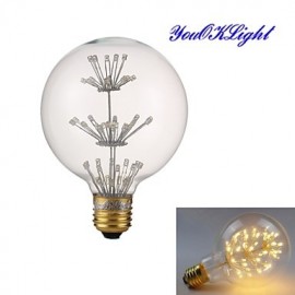 YouOKLight?2PCS E27 G80 3W 47-LED Decorative Bulb Warm White 3000K 130lm (AC220-240V)