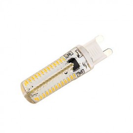 6PCS G9 6W 500lm 3000K/6000K 104-SMD3014 LED Dimmable Crystal Lamps-(AC220-240V)-Silicone