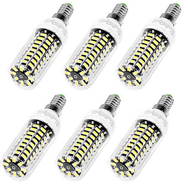 6PCS High Luminous E27 E12 110V 80*SMD5733 LED Corn Bulb 9W Spotlight LED Lamp Candle Light