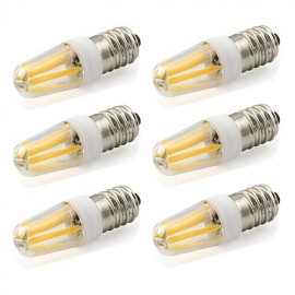 2W E14 Filament LED Bulb 4 SMD COB Spotlight 190Lm Warm White / Cool White AC 220-240V (6 pieces)